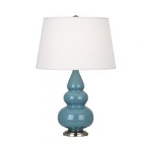  OB32X - Steel Blue Small Triple Gourd Accent Lamp