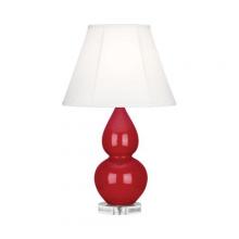  RR13 - Ruby Red Small Double Gourd Accent Lamp