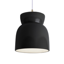 Justice Design Group CER-6515-BLK-ABRS-RIGID-LED1-700 - Large Hourglass LED Pendant