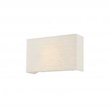  FAB-5655-CREM - ADA Rectangle Fabric Wall Sconce