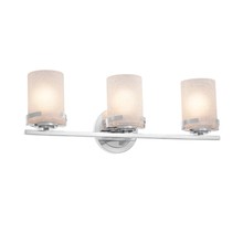 Justice Design Group FSN-8453-10-FRCR-CROM - Atlas 3-Light Bath Bar