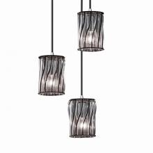 Justice Design Group WGL-8818-10-SWCB-CROM - 3-Light Cluster Pendant