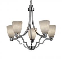 Justice Design Group CLD-8500-15-NCKL - Argyle 5-Light Chandelier