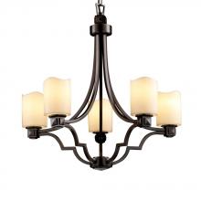 Justice Design Group CNDL-8500-10-AMBR-NCKL - Argyle 5-Light Chandelier