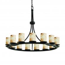  ALR-8715-10-MBLK - Dakota 15-Light 1-Tier Ring Chandelier