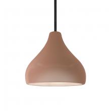  CER-6560-ADOB-MBLK-RIGID - Small Droplet 1-Light Pendant