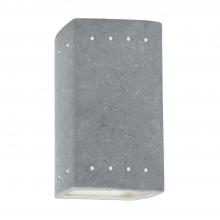  CER-0925W-CONC-LED1-1000 - Small LED Rectangle w/ Perfs - Open Top & Bottom (Outdoor)