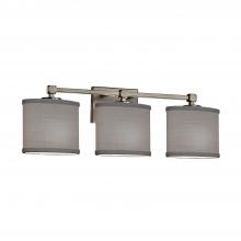 Justice Design Group FAB-8423-30-GRAY-NCKL-LED3-2100 - Tetra 3-Light LED Bath Bar