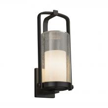  FSN-7584W-10-OPAL-MBLK-LED1-700 - Atlantic Large Outdoor LED Wall Sconce