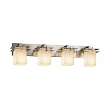  FSN-8174-15-OPAL-NCKL - Metropolis 4-Light Bath Bar