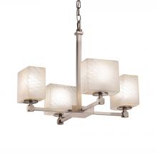  FSN-8420-55-WEVE-NCKL - Tetra 5-Light Chandelier