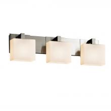 Justice Design Group FSN-8923-55-OPAL-NCKL - Modular 3-Light Bath Bar