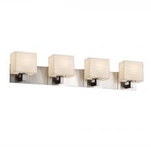  PNA-8924-55-WAVE-NCKL - Modular 4-Light Bath Bar