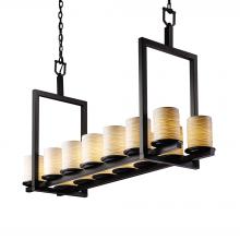  POR-8769-10-WAVE-MBLK - Dakota 14-Light Bridge Chandelier (Short)