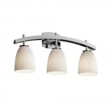 Justice Design Group FSN-8593-10-MROR-DBRZ - Archway 3-Light Bath Bar