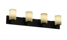 Justice Design Group FSN-8924-15-WEVE-DBRZ - Modular 4-Light Bath Bar