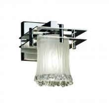 Justice Design Group GLA-8171-16-WTFR-CROM-LED1-700 - Metropolis 1-Light LED Wall Sconce (2 Flat Bars)