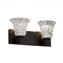 Justice Design Group GLA-8922-20-LACE-CROM - Modular 2-Light Bath Bar