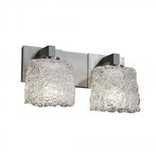 Justice Design Group GLA-8922-20-LACE-NCKL - Modular 2-Light Bath Bar