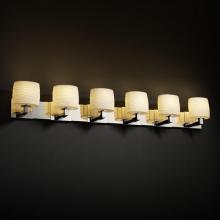  POR-8926-10-WAVE-CROM - Modular 6-Light Bath Bar