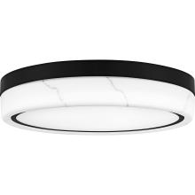  QFL6778MBK - Gasper Matte Black Flush Mount