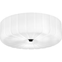  QFL6809MBK - Oberman 3-Light Matte Black Flush Mount