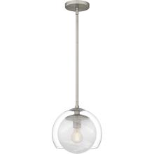  QPP6774BN - Eslinger 1-Light Brushed Nickel Mini Pendant