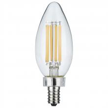  S11345 - 8 Watt C11 LED; Clear Finish; Candelabra Base; 5000K; 90 CRI; 800 Lumens; 120 Volt