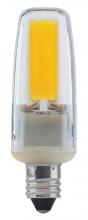 Satco Products Inc. S8685 - 4 Watt; LED; 5000K; Clear; Mini Candelabra base; 120 Volt