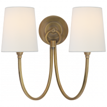 Visual Comfort & Co. Signature Collection TOB 2126HAB-L - Reed Double Sconce