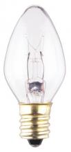  322800 - 7 1/2 Watt C7 Incandescent Clear E12 (Candelabra) Base, 120 Volt, Box