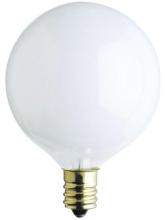  363600 - 25W G16 1/2 Incandescent White E12 (Candelabra) Base, 130 Volt, Box