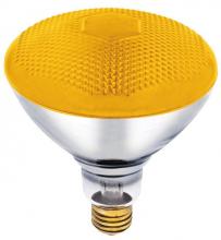  440900 - 100W BR38 Incandescent Reflector Bug Yellow Flood E26 (Medium) Base, 120 Volt, Box
