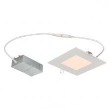  5190000 - 12W Slim Square Recessed LED Downlight 6" Dimmable 2700K, 120 Volt, Box