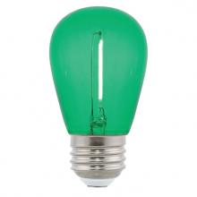  5333000 - 2W S14 Filament LED Green E26 (Medium) Base, 120 Volt, Box