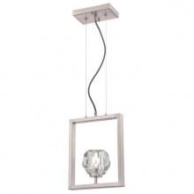  6367600 - LED Pendant Brushed Nickel Finish Crystal Glass