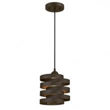  6369300 - Mini Pendant Oil Rubbed Bronze Finish Clear Glass