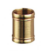  7016200 - 2 Couplings Polished Brass Finish