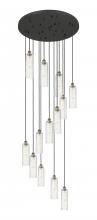  132BK-B-13P-BB-G434-12SDY - Crown Point - 13 Light - 32 inch - Brushed Brass - Multi Pendant