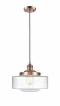 Innovations Lighting 201C-AC-G694-12 - Bridgeton - 1 Light - 12 inch - Antique Copper - Cord hung - Mini Pendant