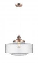 Innovations Lighting 201C-AC-G694-16 - Bridgeton - 1 Light - 16 inch - Antique Copper - Cord hung - Mini Pendant