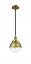  201C-BB-HFS-62-BB-LED - Hampden - 1 Light - 7 inch - Brushed Brass - Cord hung - Mini Pendant