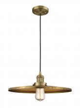  201C-BB-MFR-BB-16-LED - Appalachian - 1 Light - 16 inch - Brushed Brass - Cord hung - Mini Pendant