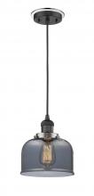  201CBP-BKPN-G73 - Bell - 1 Light - 8 inch - Matte Black - Cord hung - Mini Pendant