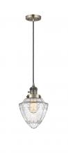  201CSW-AB-G664-7 - Bullet - 1 Light - 7 inch - Antique Brass - Cord hung - Mini Pendant