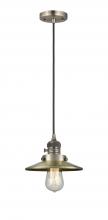  201CSW-AB-M4-LED - Railroad - 1 Light - 8 inch - Antique Brass - Cord hung - Mini Pendant