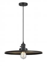  201CSW-BK-MFR-BK-16 - Appalachian - 1 Light - 16 inch - Matte Black - Cord hung - Mini Pendant