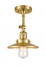  201F-SG-M4-LED - Railroad - 1 Light - 8 inch - Satin Gold - Semi-Flush Mount