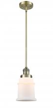 Innovations Lighting 201S-AB-G181 - Canton - 1 Light - 7 inch - Antique Brass - Stem Hung - Mini Pendant