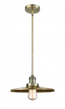  201S-AB-MFR-AB-12-LED - Appalachian - 1 Light - 12 inch - Antique Brass - Stem Hung - Mini Pendant